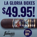 La Gloria Cubana 8th Street Toro Cigars 10-Count Box for $50 + $7.99 s&h