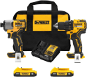 DeWalt 20V MAX 2-Tool Brushless Power Tool Combo Kit for $169 + free shipping