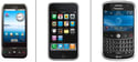 Smartphone Showdown: BlackBerry Bold vs. iPhone, T-Mobile G1