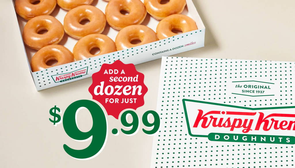 Krispy Kreme Original Glazed Dozen Doughnuts