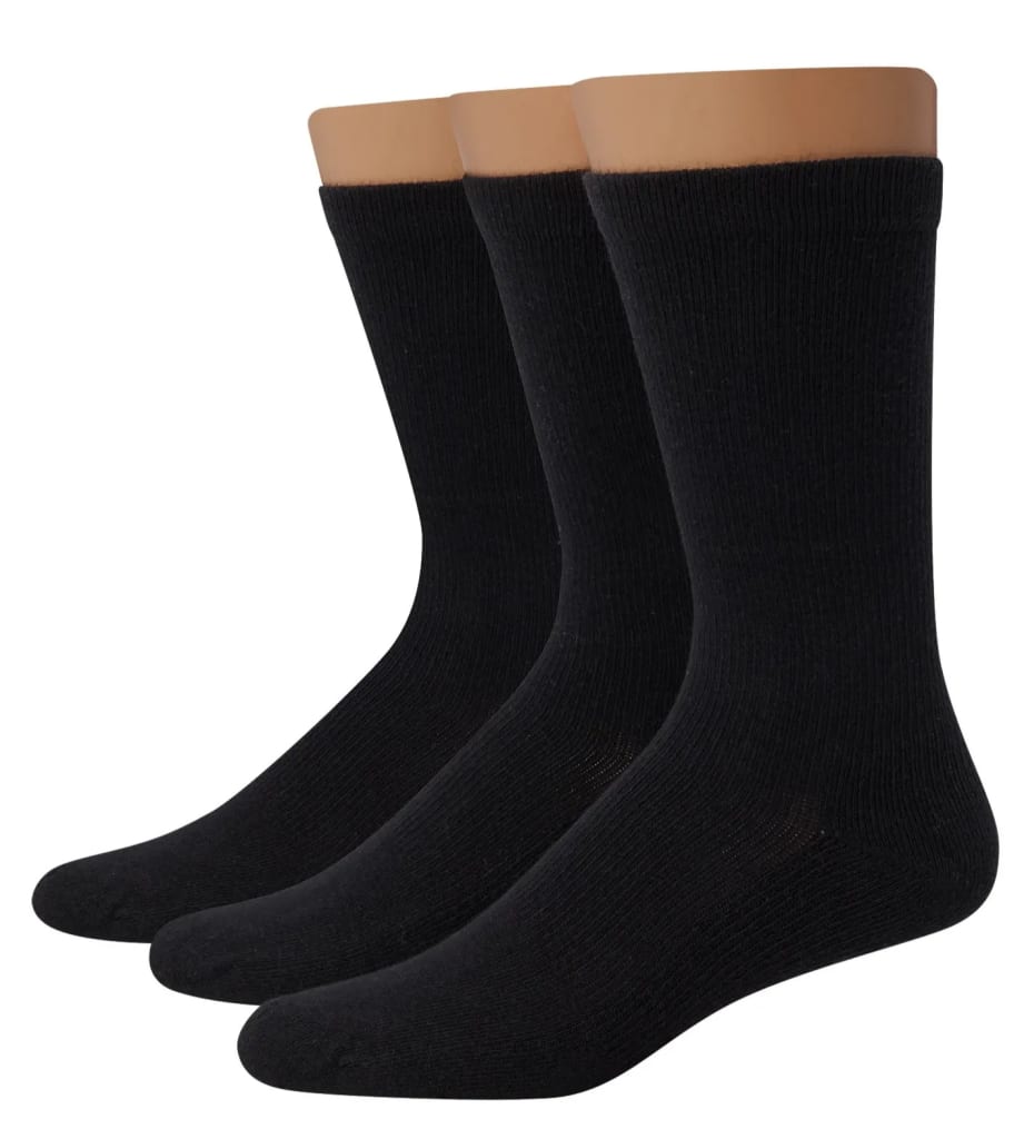 Hanes Men's Compression Crew Socks 3Pack 5