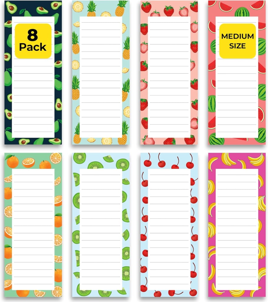 Magnetic Notepad 8-Pack: $5.52 w/ Prime