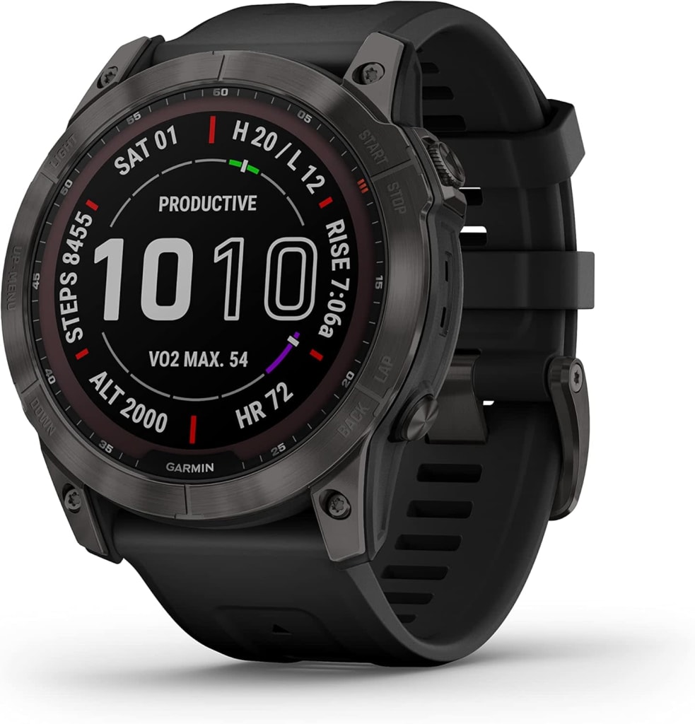 Garmin Fenix 7X Sapphire Solar GPS Smartwatch for $500 + free shipping