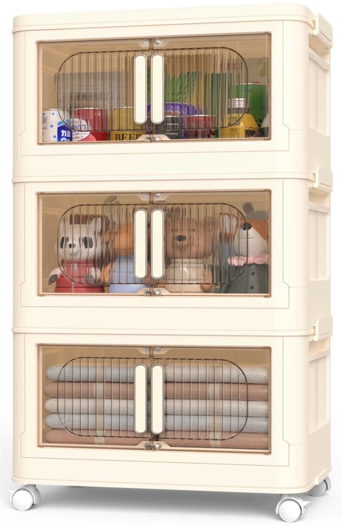 3-Tier Stackable Storage Bins for $30 + free shipping w/ $35