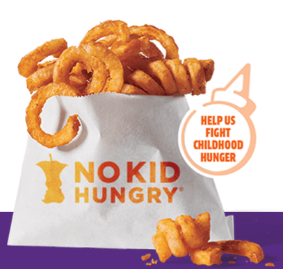 Jack In The Box No Kid Hungry: Donate $1 and get free small curly fries