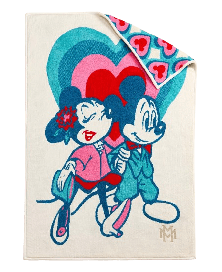 Disney x Macy's Mickey Mouse & Minnie Mouse Reversible Knit Blanket for $21 + free shipping w/ $25