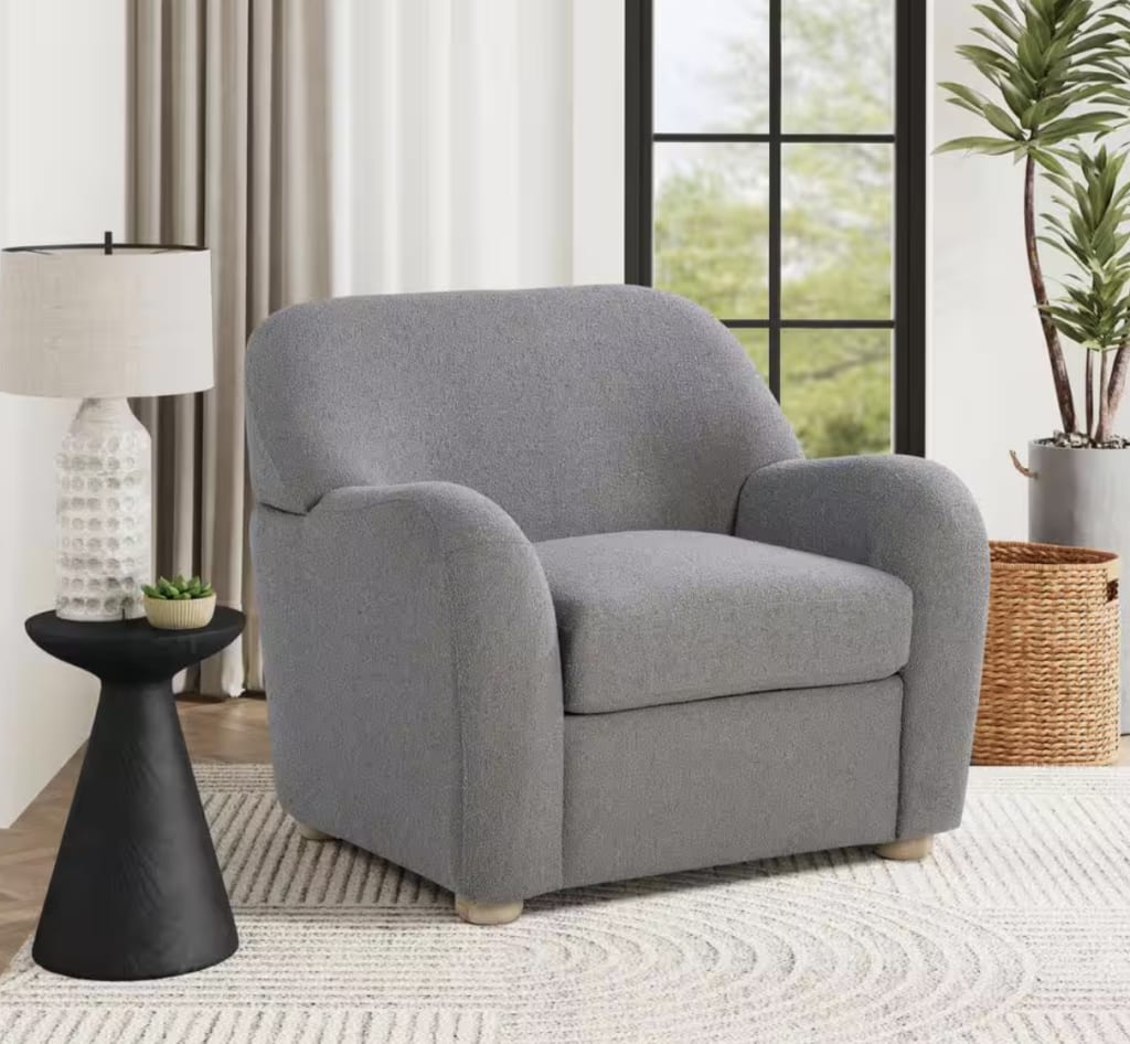 Gleason Grey Polyester Armchair