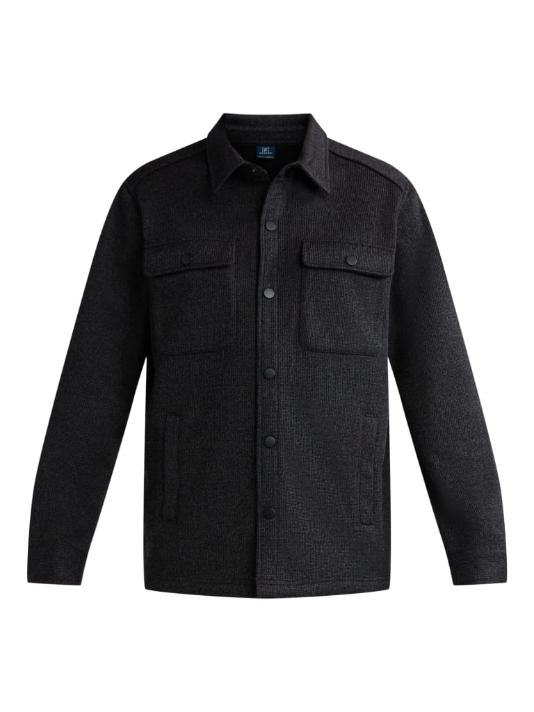 George Men's Fleece Knit Shirt Jacket for $12 + free shipping w/ $35