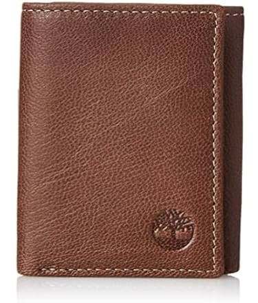 Timberland Men's Leather RFID Blocking Trifold Wallet