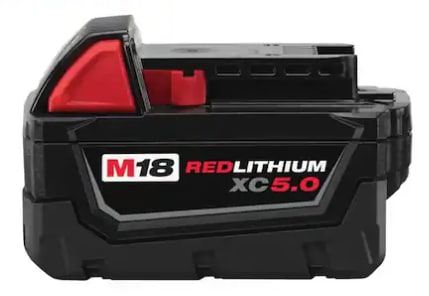 Milwaukee M18 18V 5.0-Ah Lithium-Ion XC Battery Pack