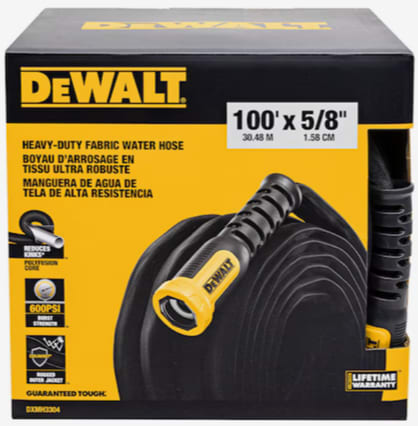DeWalt 100-ft. Heavy-Duty Fabric Garden Hose