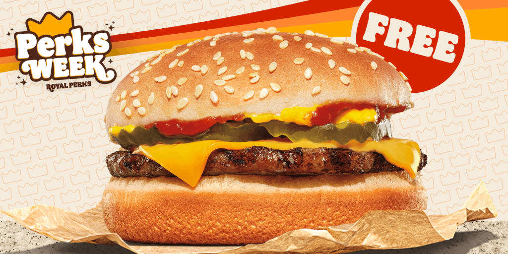 Burger King Cheeseburger: Free w/ $1+ purchase