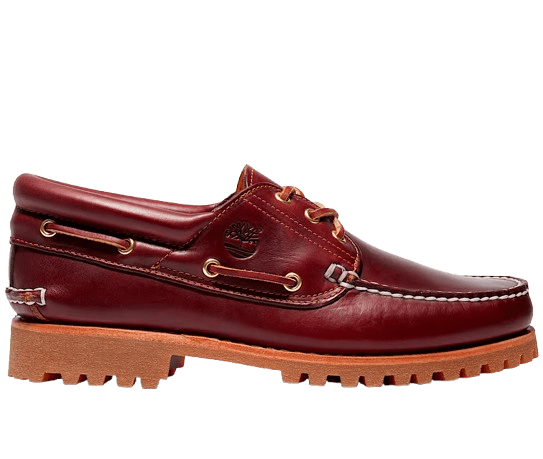 Timberland Men's Authentic 3-Eye Lug Handsewn Boat Shoes