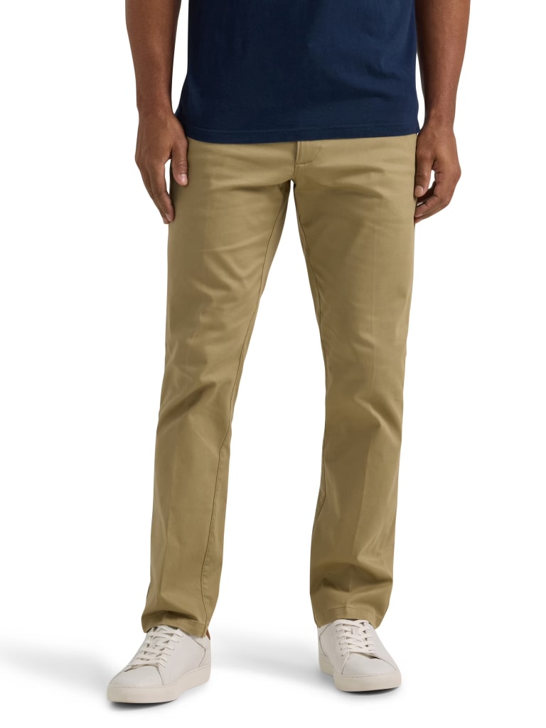Lee Jeans Men's Extreme Motion Flat Front Slim Straight Pants for $14 + free shipping w/ $35