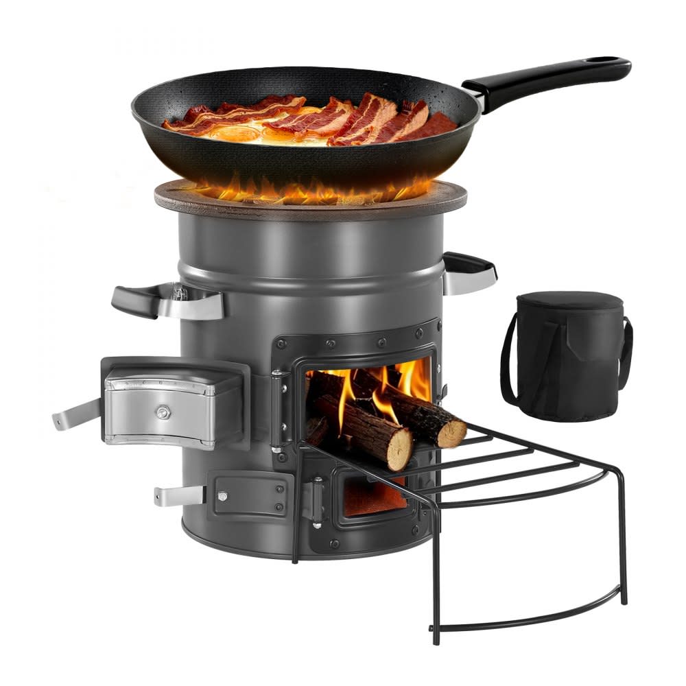 Vevor Camping Rocket Stove w/ Double Door for $68 + free shipping