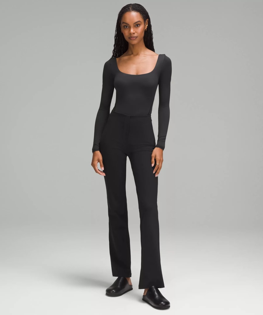 lululemon Women's Wundermost Ultra-Soft Nulu Square-Neck Long-Sleeve Bodysuit for $29 + free shipping