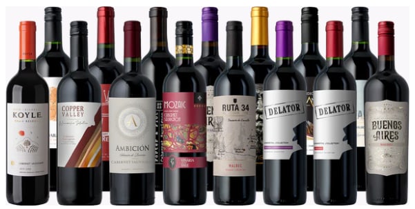 Splash Wines Thanksgiving Cab & Malbec 15-Pack for $95 + free shipping