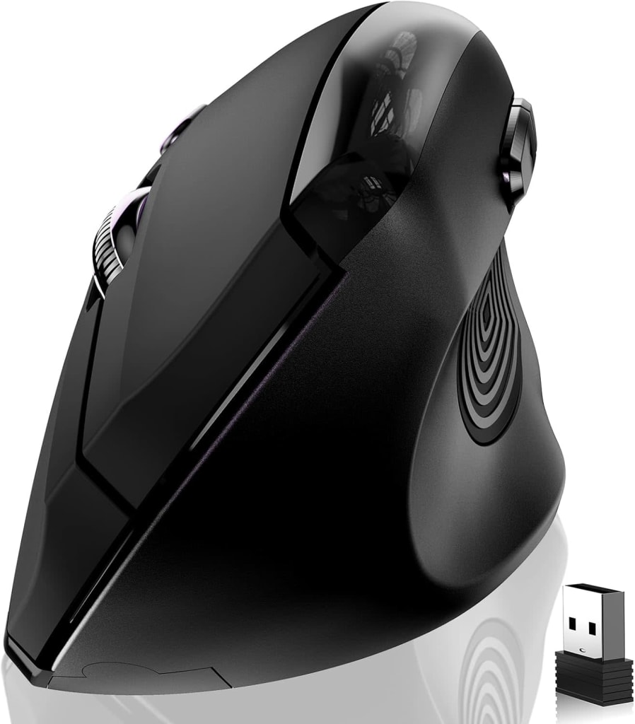 Memzuoix Vertical Wireless Mouse