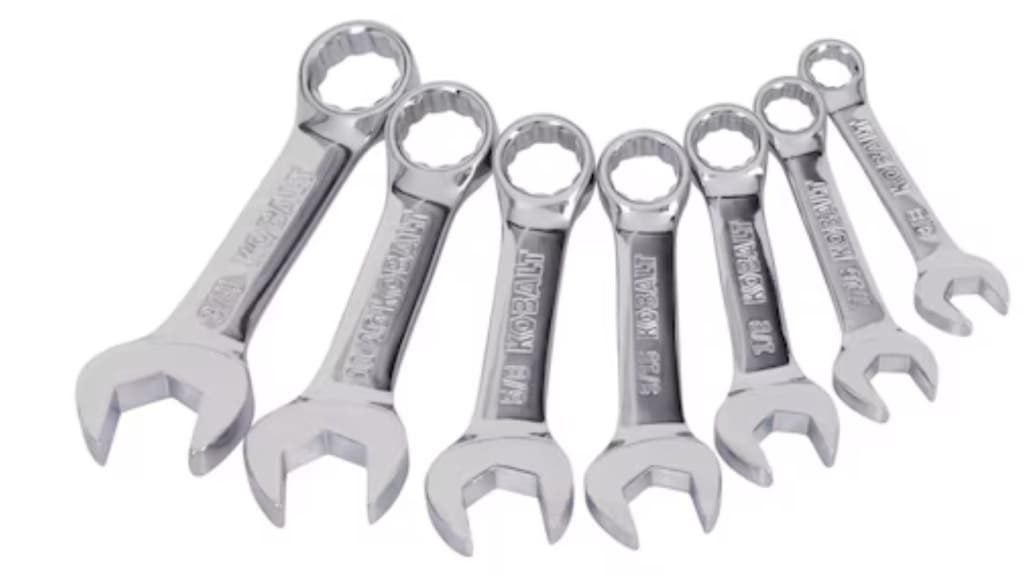 Kobalt Stubby 7-Piece SAE Wrench Set w/ Hard Case