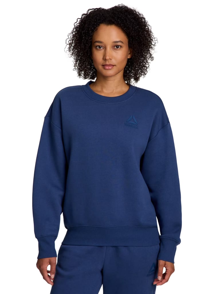 Reebok Women's Weekender Oversized Crewneck Sweatshirt for $14 + free shipping w/ $35