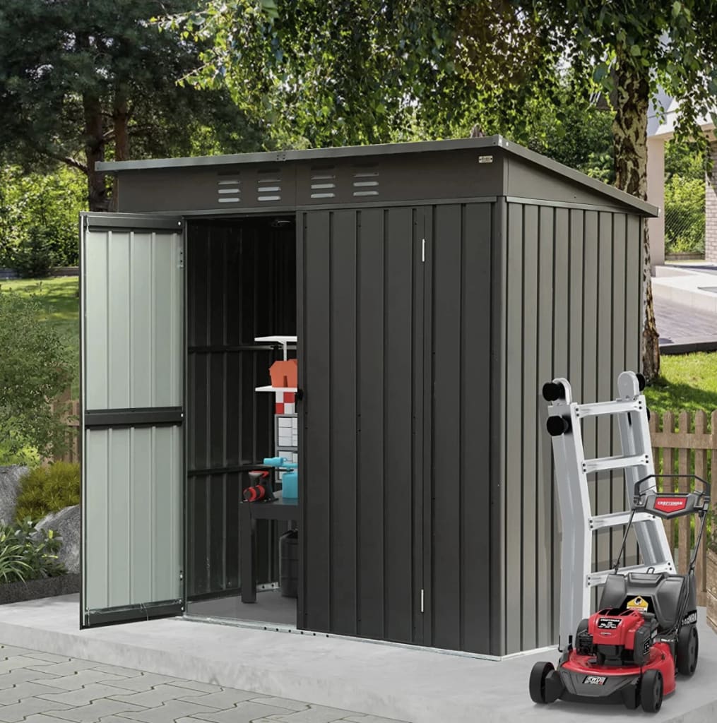Domi 5.4 x 3.7-Foot Lockable Storage Shed for $178 + free shipping