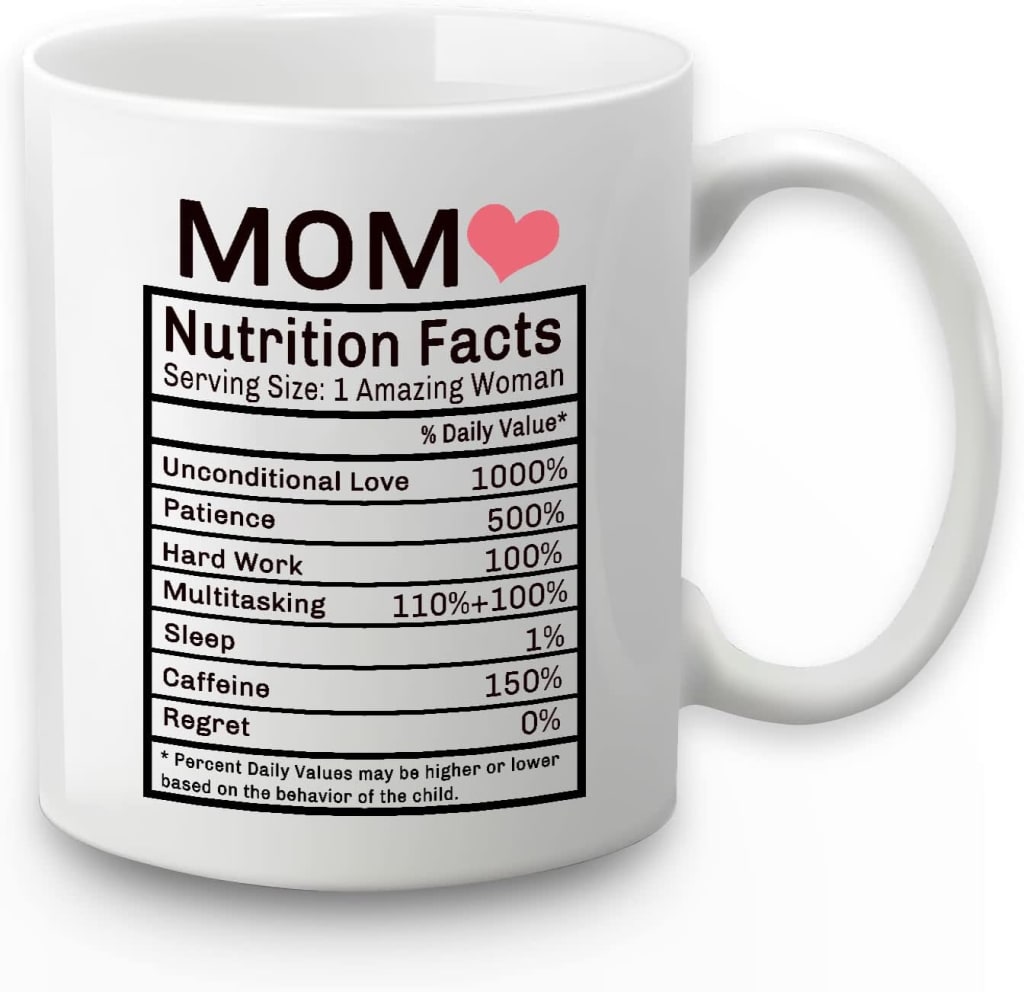 Mom Nutrition Facts Mug
