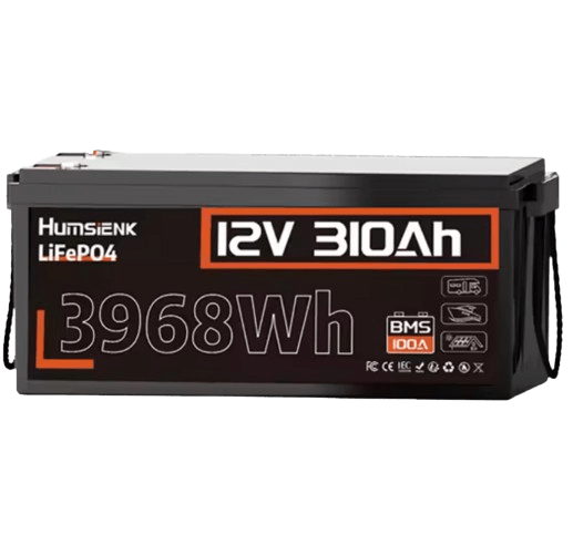 HumsiENK 12V 310Ah LiFePO4 Lithium Battery