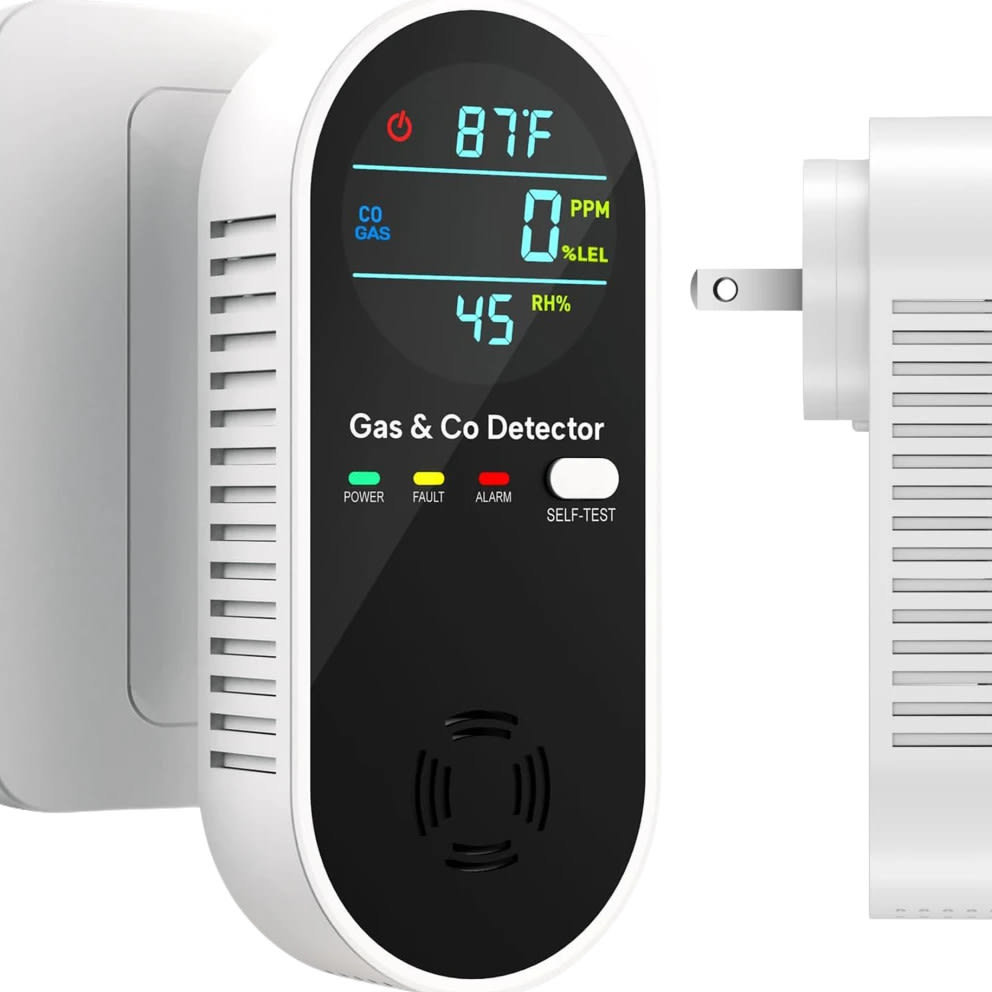Hakol 4-In-1 Natural Gas Leak & Carbon Monoxide Detector
