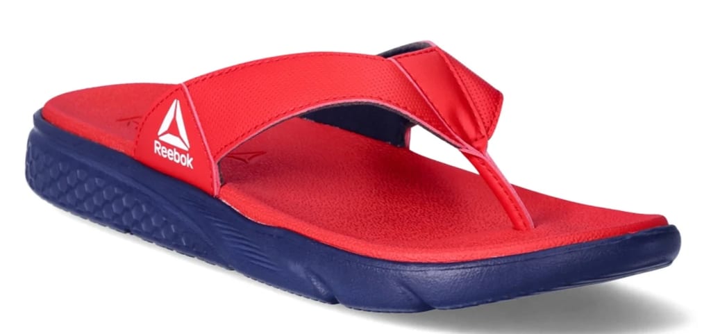 Reebok Men s Comfort Channel Thong Flip Flops 6.99