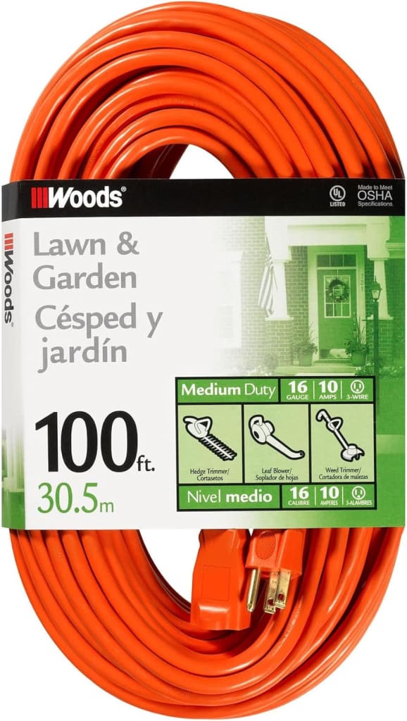 Woods 100Ft. Outdoor Extension Cord 20 0269