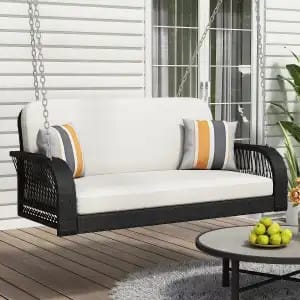 ModernLuxe 2-Seater Hanging Bench Porch Swing