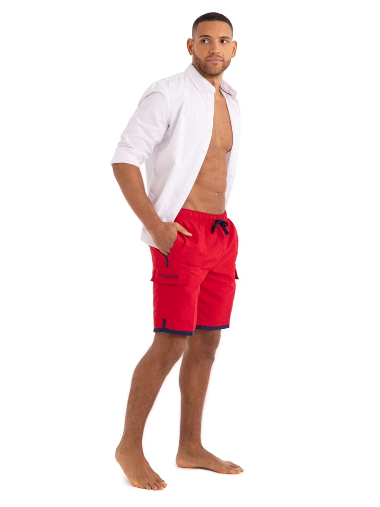 U.S. Polo Assn. Men's UPF 50+ Cargo Swim Trunks