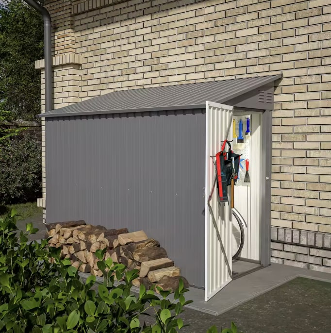 4 x 8-Foot Metal Lean-To Storage Shed Kit for $158 + free shipping