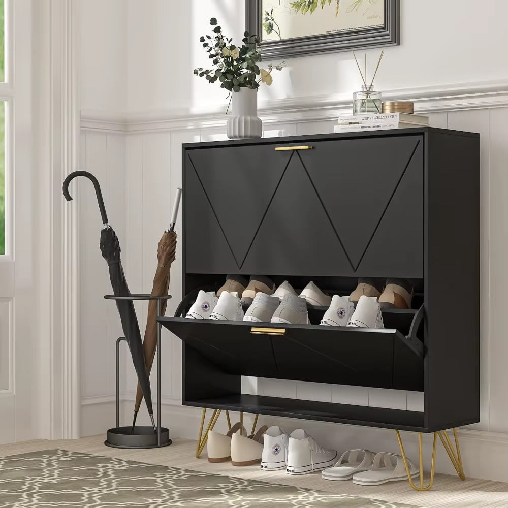 Shoe Cabinet with 2 Flip Drawers for $87 + free shipping