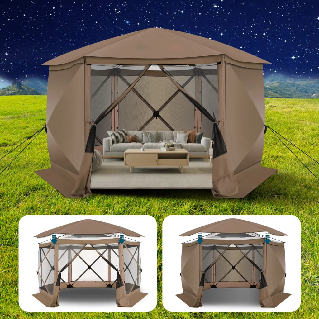 12x12-Foot Pop-Up Camping Gazebo Screen Tent for $129 + free shipping