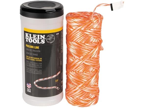 Klein Tools 500-Foot Poly Pull Line with Orange Tracer: $9 - 56108