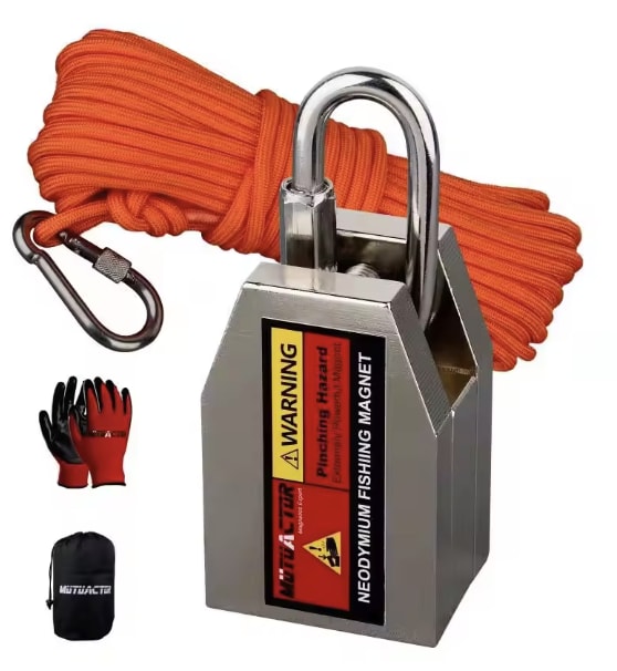 1200-lbs. Pulling Force Magnet Fishing Kit for $25 + free shipping