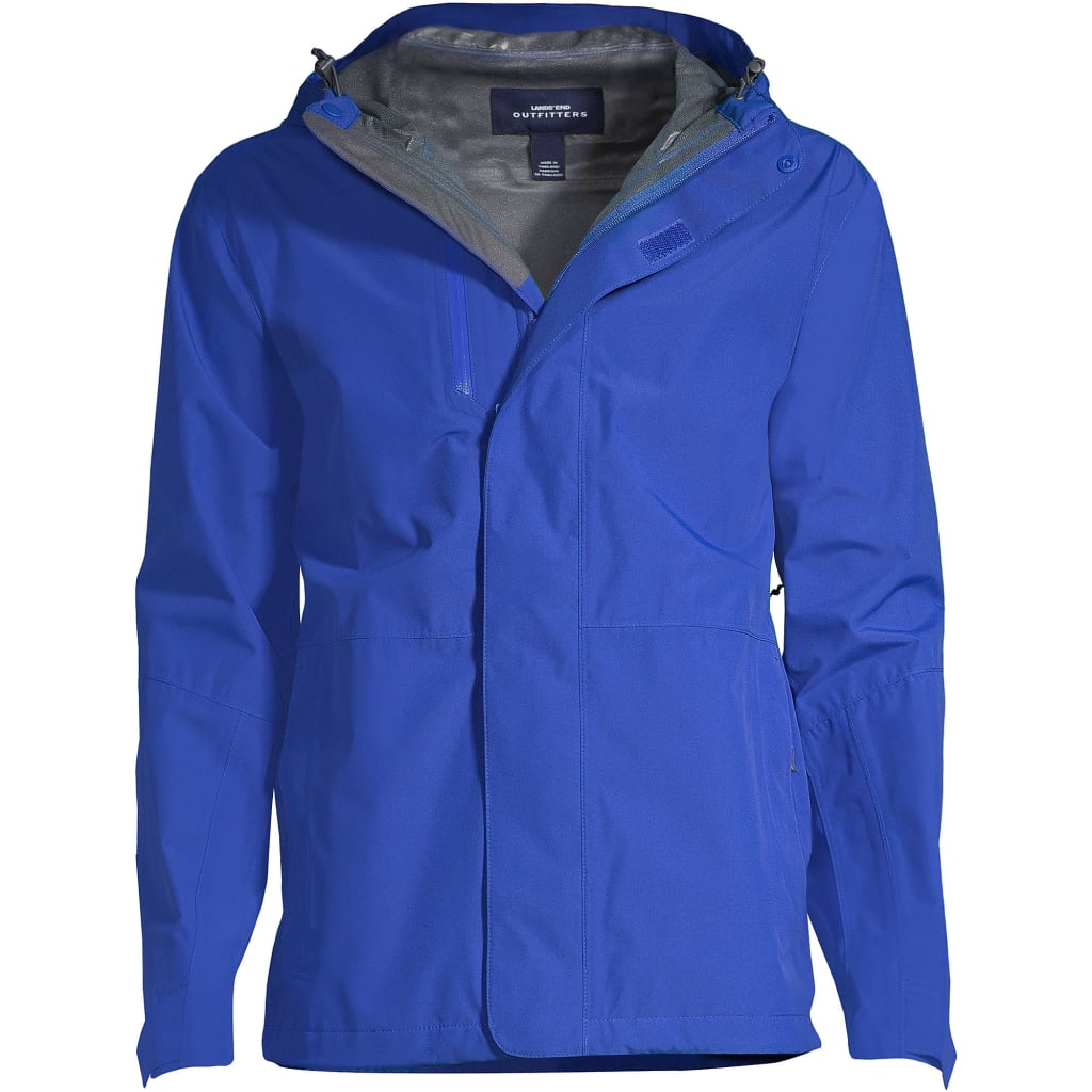Lands' End Men's Tall Waterproof Rain Jacket 56