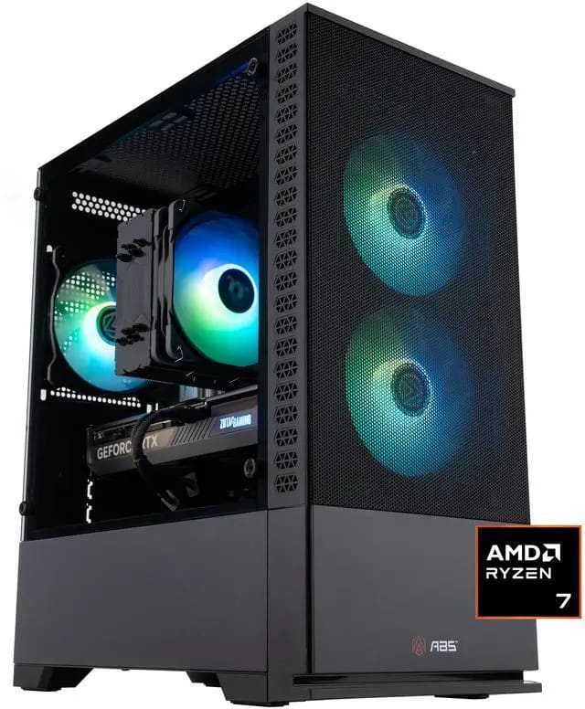 ABS Cyclone Aqua Ryzen 7 Gaming Desktop PC w/ GeForce RTX 5070