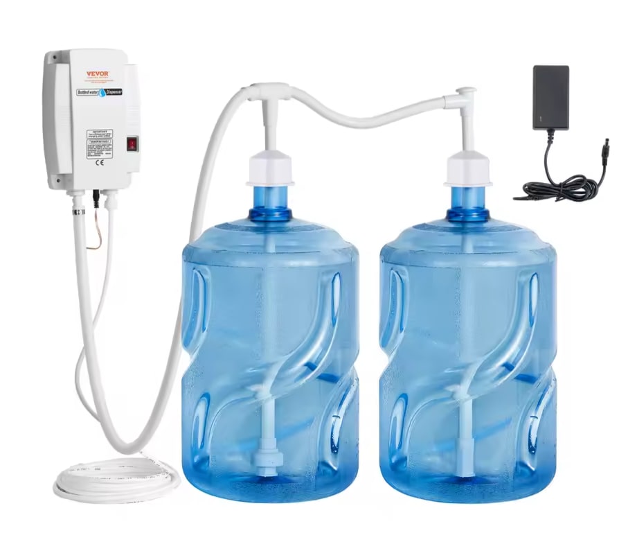 SucceBuy 2-Piece 5-Gallon Pump System Bottled Water Dispenser