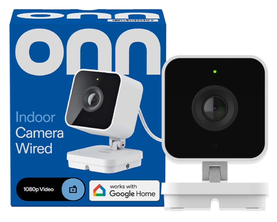 Onn Computer Camera onn Wired 1080p Indoor Camera: $10