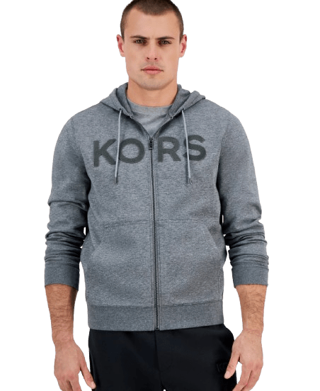 Michael Kors Men's Textured-Logo Zip or Pullover Hoodie for $45 + free shipping
