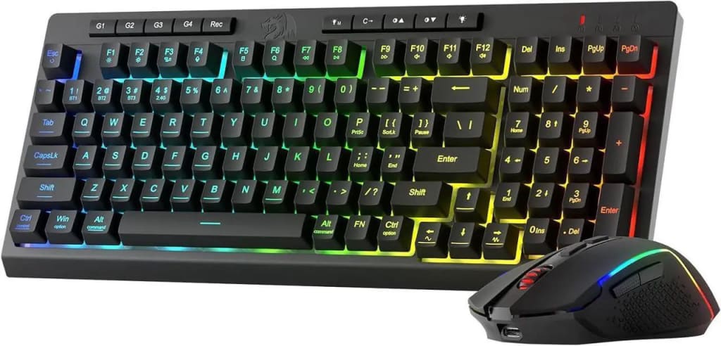 Redragon S142 Wireless Gaming Keyboard and Mouse Combo