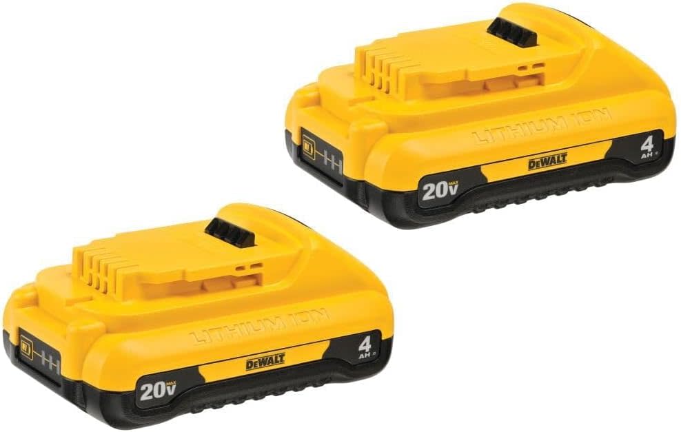 DeWalt 20V MAX 4Ah Lithium Ion Battery 2-Pack for $199 + free tool + free shipping