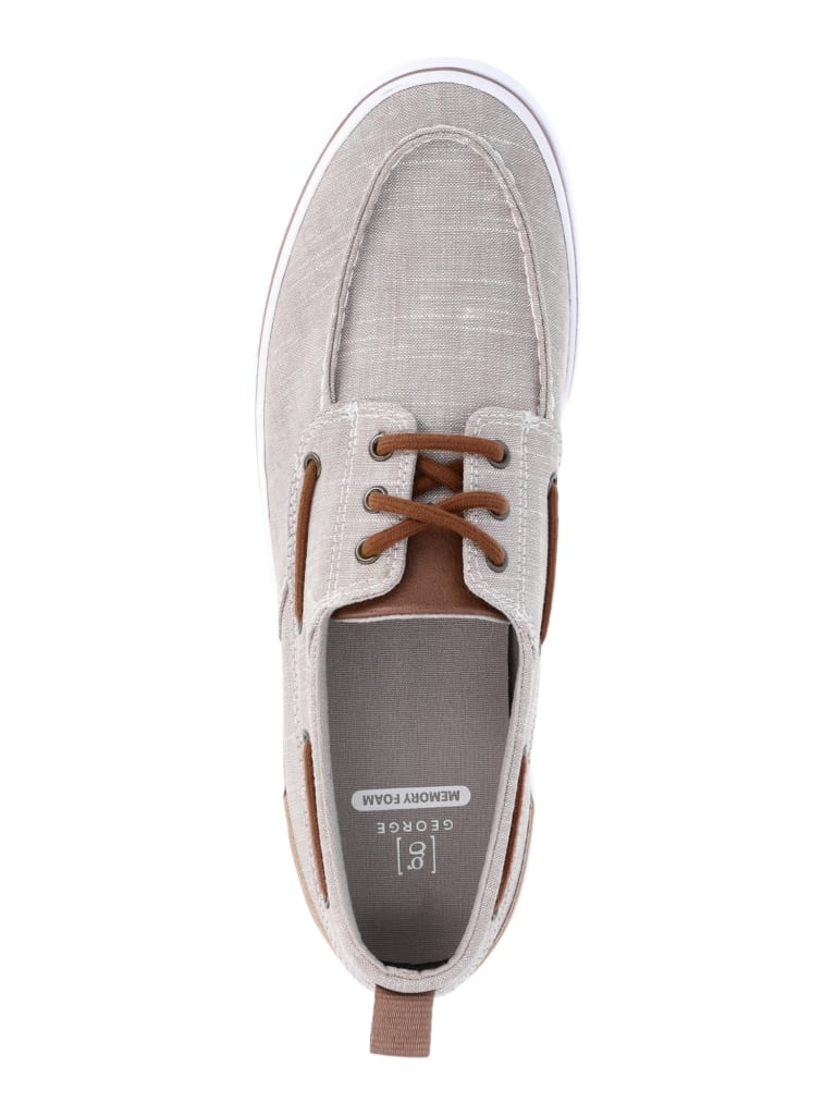George Men's Canvas Boat Shoes from $7.75 + free shipping w/ $35