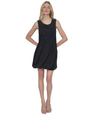 DKNY Women's Scoop-Neck Bubble-Hem Dress for $25 + free shipping w/ $25