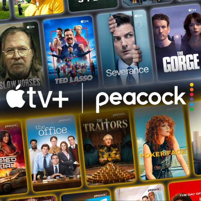 Peacock Premium and Apple TV+ Bundle