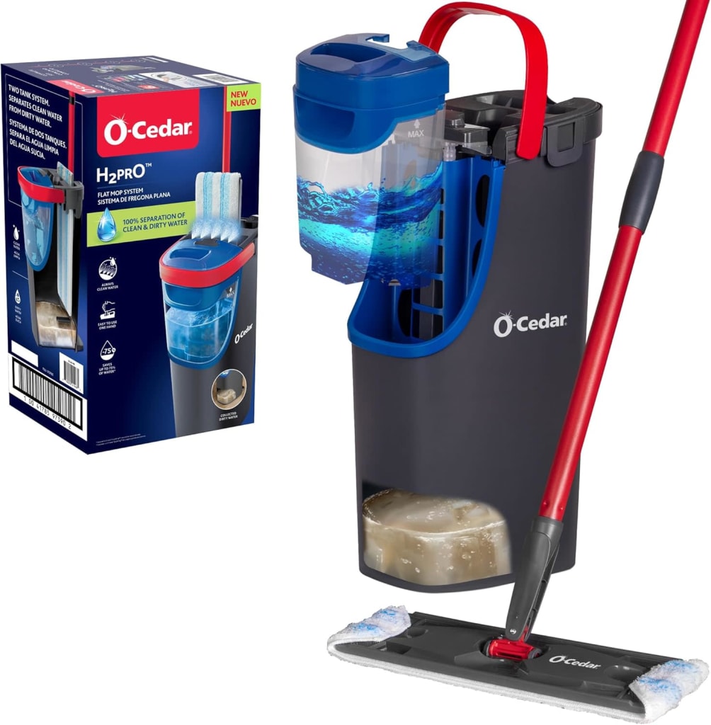 O-Cedar H2PRO Flat Mop System