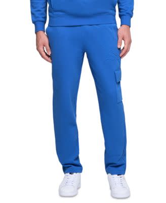 Puma Men's Regular-Fit Logo Embossed Fleece Cargo Pants for $24 + free shipping