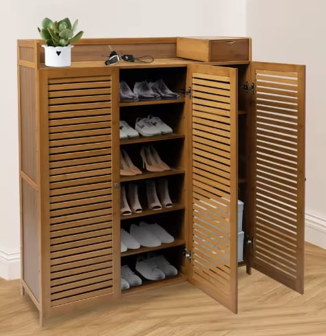30-Pair Shoe Cabinet